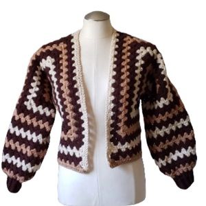 Crochet Granny Square Cardigan